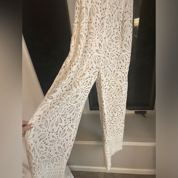 Lulus White Lace Jumpsuit- S - Picture 3 of 3